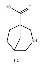 3-azabicyclo[3.2.1]octane-1-carboxylic acid hydrochloride Structure