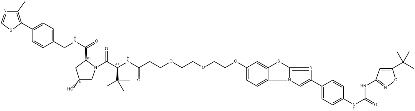 PROTAC FLT-3 DEGRADER 1, 2230826-81-8, 结构式