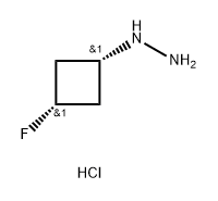 rel-[(1s,3s)-3-fluorocyclobutyl]hydrazine dihydrochloride Structure