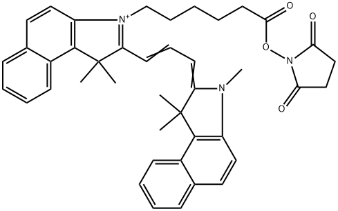 Cyanine3.5-琥珀酰亚胺/活化酯, 2231670-85-0, 结构式