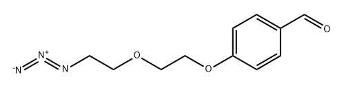 Benzaldehyde-PEG2-azide Structure