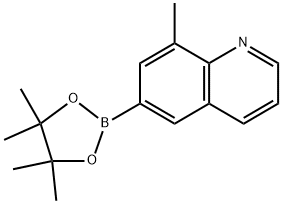8-Methyl-6-(4,4,5,5-tetramethyl-1,3,2-dioxaborolan-2-yl)quinoline Struktur