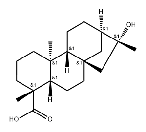 16-hydroxykauran-19-oic acid Structure