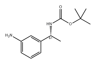(R)-(1-(3-氨基苯基)乙基)氨基甲酸叔丁酯 结构式