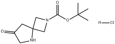 2,5-Diazaspiro[3.4]octane-2-carboxylic acid, 7-oxo-, 1,1-dimethylethyl ester, hydrochloride (1:1),2241139-63-7,结构式