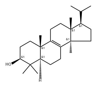 (3S,5S,10S,13R,17R)-4,4,10,13,14-pentamethyl-17-propan-2-yl-2,3,5,6,7, 11,12,15,16,17-decahydro-1H-cyclopenta[a]phenanthren-3-ol 化学構造式