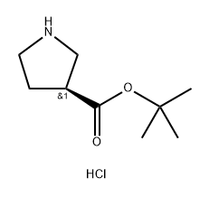 tert-butyl (3S)-pyrrolidine-3-carboxylate
hydrochloride Struktur