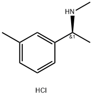 (S)-N-甲基-1-(间甲苯基)乙胺盐酸盐 结构式