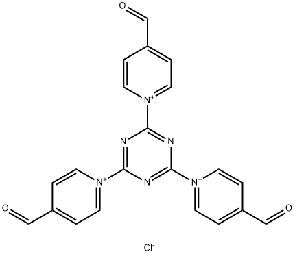 1,1',1''-(1,3,5-triazine-2,4,6-triyl)tris(4-formylpyridin-1-ium) chloride（1:3） Structure