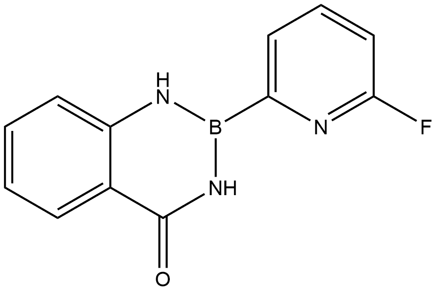 2-(6-氟吡啶-2-基)-2,3-二氢苯并[D][1,3,2]二氮杂硼烷-4(1H)-酮, 2242502-32-3, 结构式
