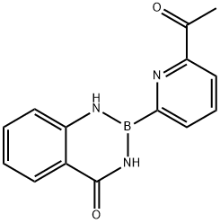 2-(6-乙酰基吡啶-2-基)-2,3-二氢苯并[D][1,3,2]二氮杂硼烷-4(1H)-酮, 2242502-33-4, 结构式