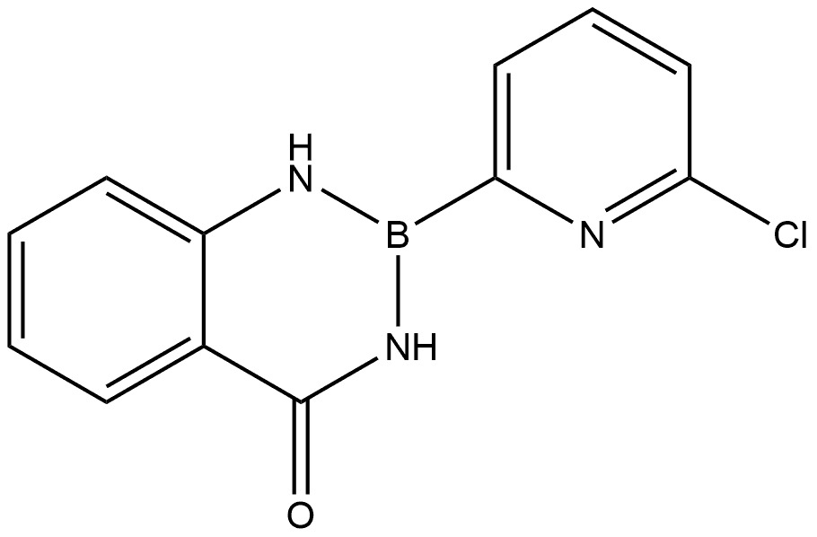 2-(6-氯吡啶-2-基)-2,3-二氢苯并[D][1,3,2]二氮杂硼硼烷-4(1H)-酮 结构式