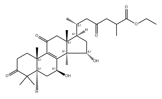 Ethyl ganoderate A Struktur