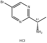 (S)-1-(5-溴嘧啶-2-基)乙-1-胺(盐酸盐), 2243501-56-4, 结构式