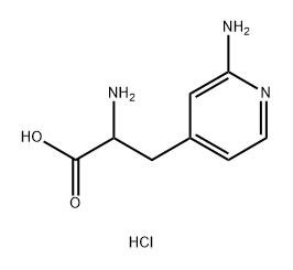 4-Pyridinepropanoic acid, α,2-diamino-, hydrochloride (1:2) 结构式
