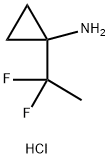 Cyclopropanamine, 1-(1,1-difluoroethyl)-, hydrochloride (1:1) Structure