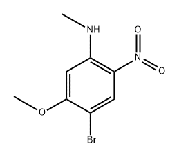 (4-Bromo-5-methoxy-2-nitro-phenyl)-methyl-amine Structure