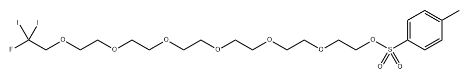 1,1,1-Trifluoroethyl-PEG7-Tos Structure