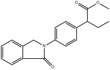 Benzeneacetic acid, 4-(1,3-dihydro-1-oxo-2H-isoindol-2-yl)-α-ethyl-, methyl ester Structure