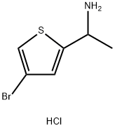 1-(4-BROMOTHIOPHEN-2-YL)ETHAN-1-AMINE HYDROCHLORIDE, 2244906-14-5, 结构式
