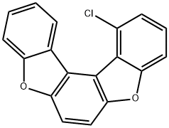 Benzo[1,2-b:4,3-b′]bisbenzofuran, 1-chloro- Structure