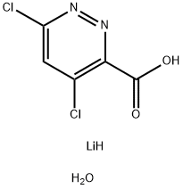 4,6-二氯哒嗪-3-羧酸锂水合物, 2245111-15-1, 结构式
