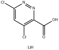 4,6-Dichloro-3-pyridazinecarboxylic acid, lithium salt (1:1), 2245238-80-4, 结构式