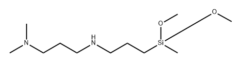 N3-[3-(二甲氧基甲基硅烷基)丙基]-N1,N1-二甲基-1,3-丙二胺 结构式