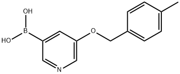 B-[5-[(4-Methylphenyl)methoxy]-3-pyridinyl]boronic acid Structure
