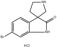 2247105-73-1 6-溴螺[二氢吲哚-3,3'-吡咯烷] -2-酮盐酸盐
