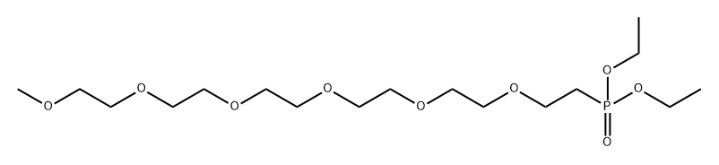 甲基-六聚乙二醇-膦酸乙酯 结构式