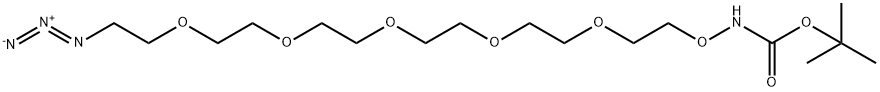 t-Boc-Aminooxy-PEG5-azide Struktur