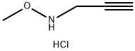2-Propyn-1-amine, N-methoxy-, hydrochloride (1:1) 结构式