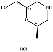 rel-((2R,6S)-6-methylmorpholin-2-yl)methanol hydrochloride Struktur