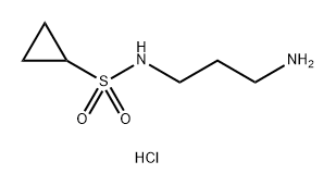 Cyclopropanesulfonamide, N-(3-aminopropyl)-, hydrochloride (1:1) Structure