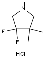 3,3-二氟-4,4-二甲基吡咯烷盐酸盐, 2253638-76-3, 结构式
