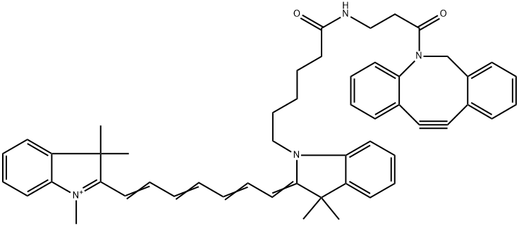 Cy7-二苯基环辛炔, 2253710-45-9, 结构式