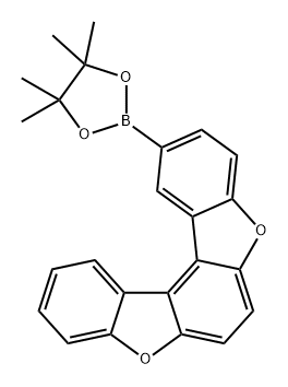 2-(4,4,5,5-四甲基-1,3,2-二氧杂双环-2-基)苯并[1,2-B:4,3-B']双苯并呋喃,2254652-69-0,结构式