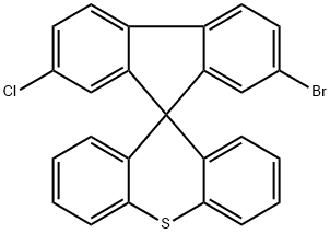 2-溴-7-氯螺[9H-芴-9,9′-[9H]硫杂蒽] 结构式
