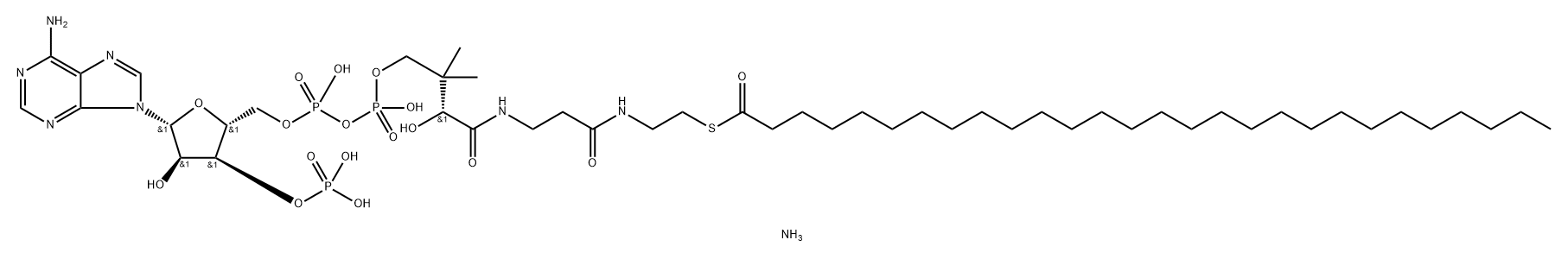 Coenzyme A, S-octacosanoate, ammonium salt (1:3) Struktur