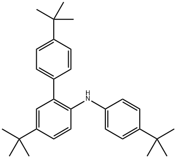 4,5-二叔丁基-N-(4-(叔丁基)苯基)-[1,1-联苯]-2-胺 结构式