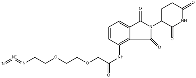 Pomalidomide-PEG2-N3 Structure