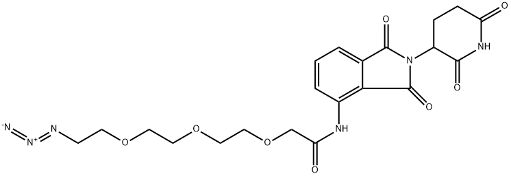 Pomalidomide-PEG3-N3, 2267306-15-8, 结构式