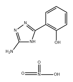2-(3-Amino-1H-1,2,4-triazol-5-yl)phenol nitrate 结构式