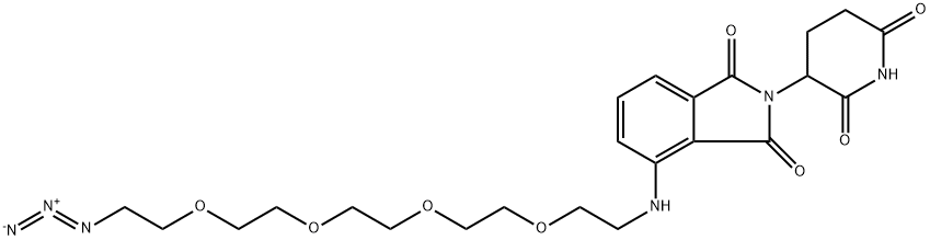 Pomalidomide-PEG4-azide, 2271036-47-4, 结构式