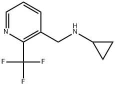 N-Cyclopropyl-2-(trifluoromethyl)-3-pyridinemethanamine 结构式