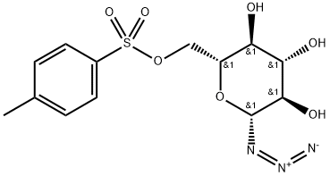 6-O-甲苯基-Β-D-吡喃葡萄糖基叠氮化物 结构式