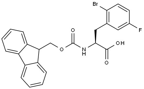 (2S)-3-(2-bromo-5-fluorophenyl)-2-({[(9H-fluoren-9-yl)methoxy]carbonyl}amino)propanoic acid