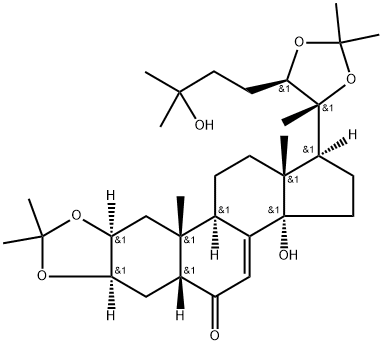 エクジステロン 2,3:20,22-ジアセトニド 化学構造式