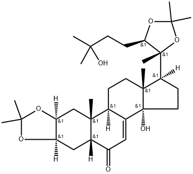 ECDYSTERONE 2,3:20,22-DIACETONIDE, 22798-98-7, 结构式